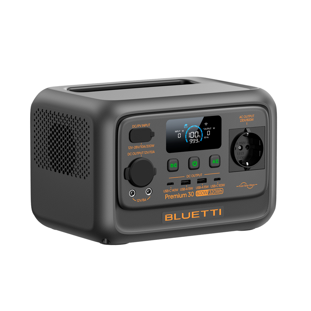 BLUETTI BL-PREMIUM-30V2 - Estación de energía portátil - Capacidad 320Wh - Potencia salida 600W - Salidas y formas de recarga múltiples - 3000 ciclos de vida | Función UPS - Pantalla LCD | Control vía app - imagen 3