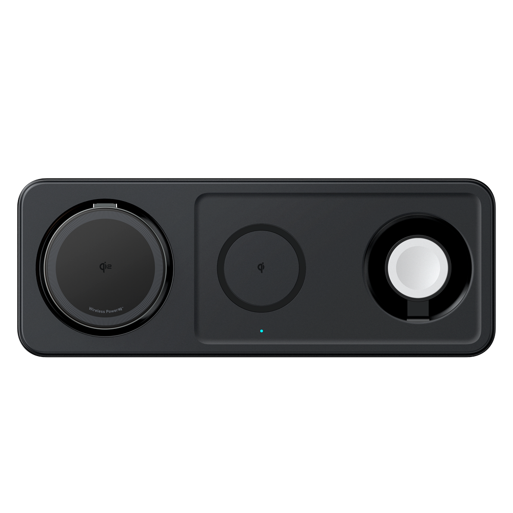 ANKER ANK-PWCHARGER-3-IN-1-B - Cargador inalámbrico 3 en 1 Anker - Tecnología MagGo - Carga rápida: iPhone, Airpods, Apple Watch - Carga 3 dispositivos a la vez - Carga rápida 15W - Estructura horizontal | Color negro - imagen 3