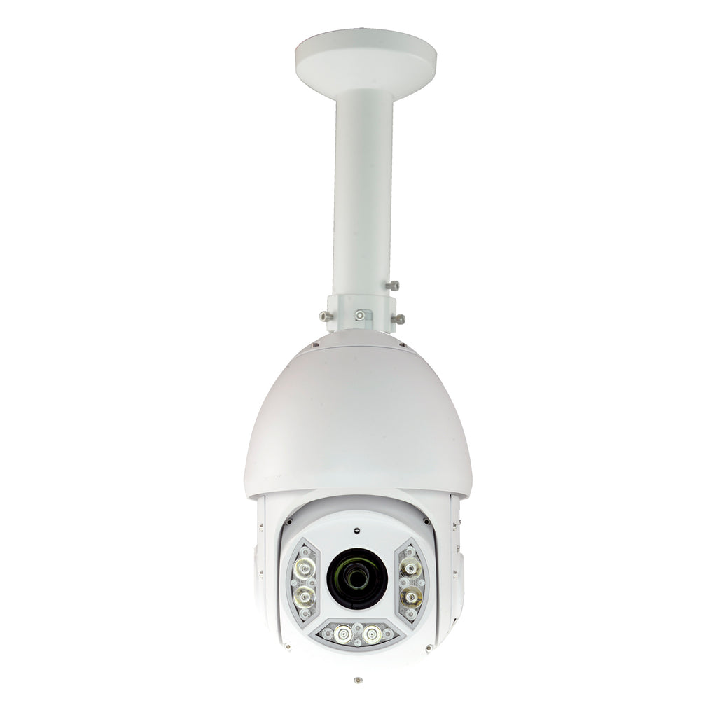 DAHUA PFB300C - Soporte techo - Altura 240 mm x 120 (Ø) mm - Apto para uso en exterior - Color blanco - Compatible con XSECURITY - Pasador de cables - imagen 3