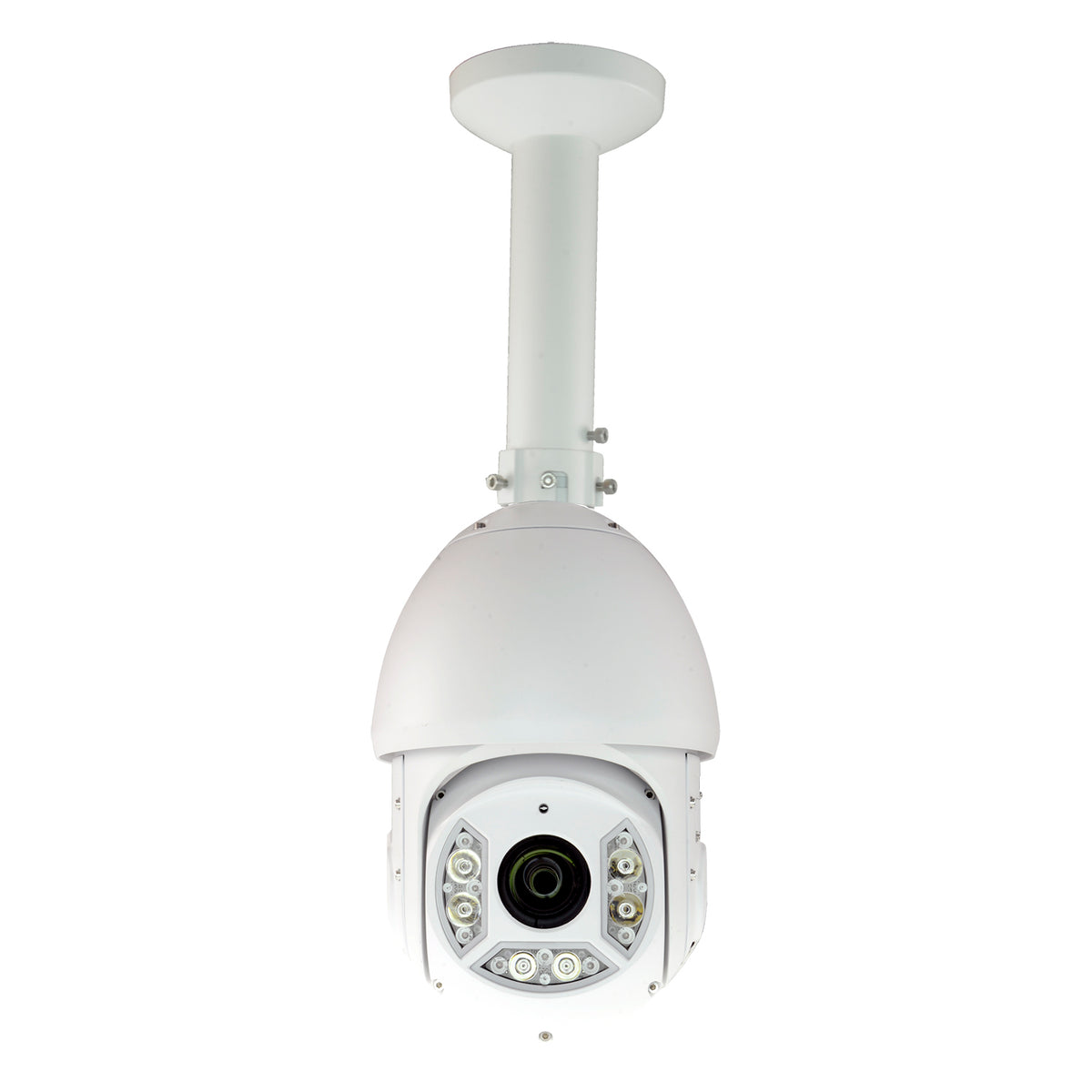 DAHUA PFB300C - Soporte techo - Altura 240 mm x 120 (Ø) mm - Apto para uso en exterior - Color blanco - Compatible con XSECURITY - Pasador de cables - imagen 3