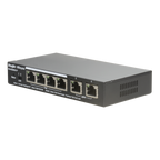 REYEE RG-ES206GC-P - Ruijie Reyee Cloud Managed L2 PoE Switch - 4 Puertos Gigabit PoE/PoE+ + 2 Uplinks Gigabit - Potencia PoE+ de 30W por puerto / Total 54W - Sistema PoE Watchdog para autoreinicio de cámaras - Interruptor DIP físico para monitoreo LED du - imagen 3