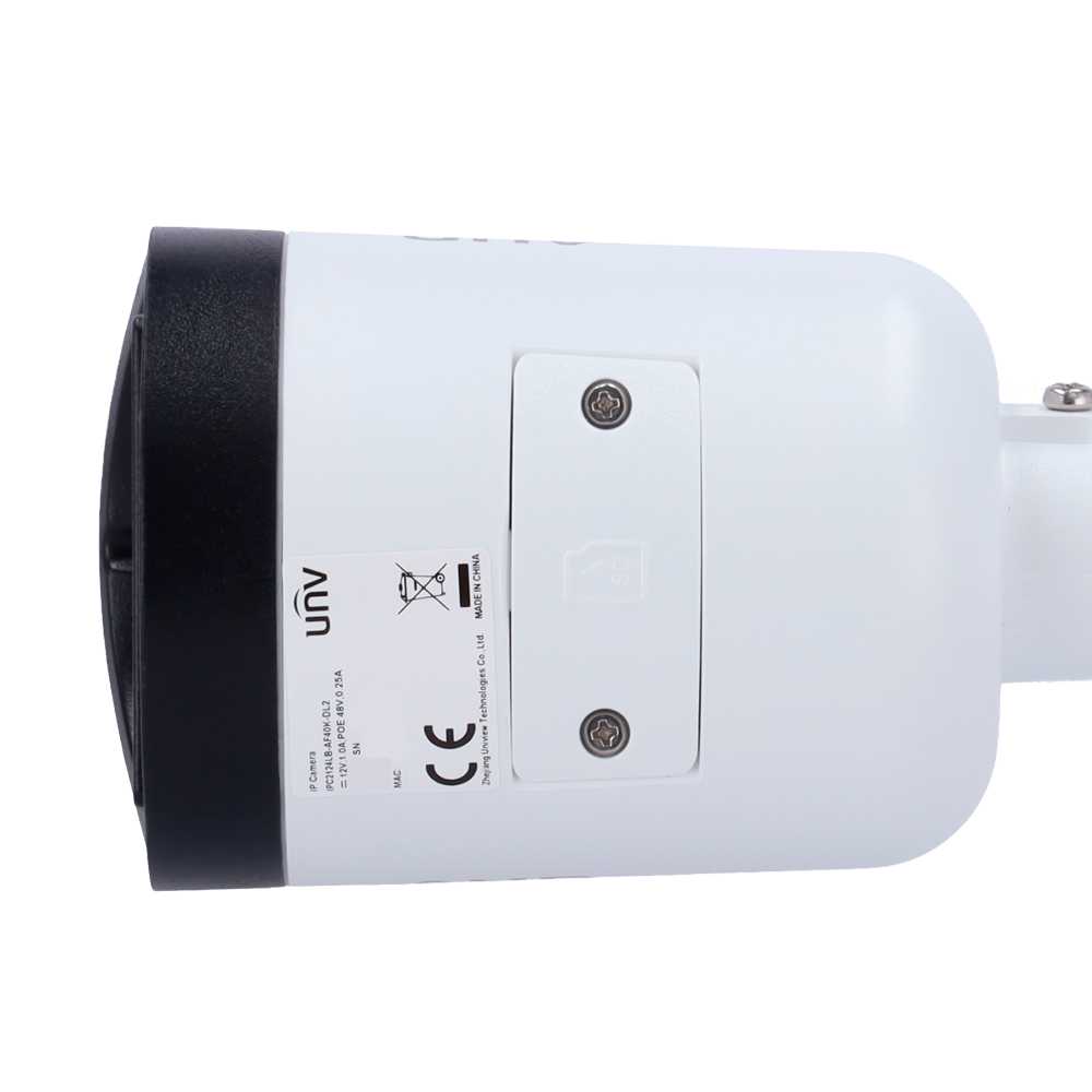 UNIVIEW UV-IPC2124LB-AF40K-DL2 - Cámara Bullet IP Uniview - Gama Easy - 4 MP | Lente 4 mm | microSD 512 GB - IR 30 m | Luz blanca 30 m - Dual Light - PoE | IP67 - Micrófono | Grafeno y plástico - imagen 3