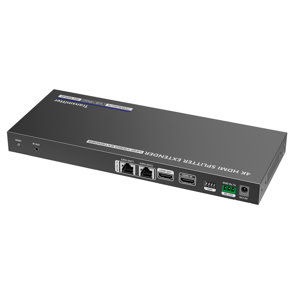 LENKENG HDMI-SPL-1x2-4K60-CAT6 - Extensor Splitter de señal HDMI - Alcance 70m - Resolución 4K - Permite conexiones 1:2 - HDMI Loop out - POC - Alimentación por cable - imagen 3