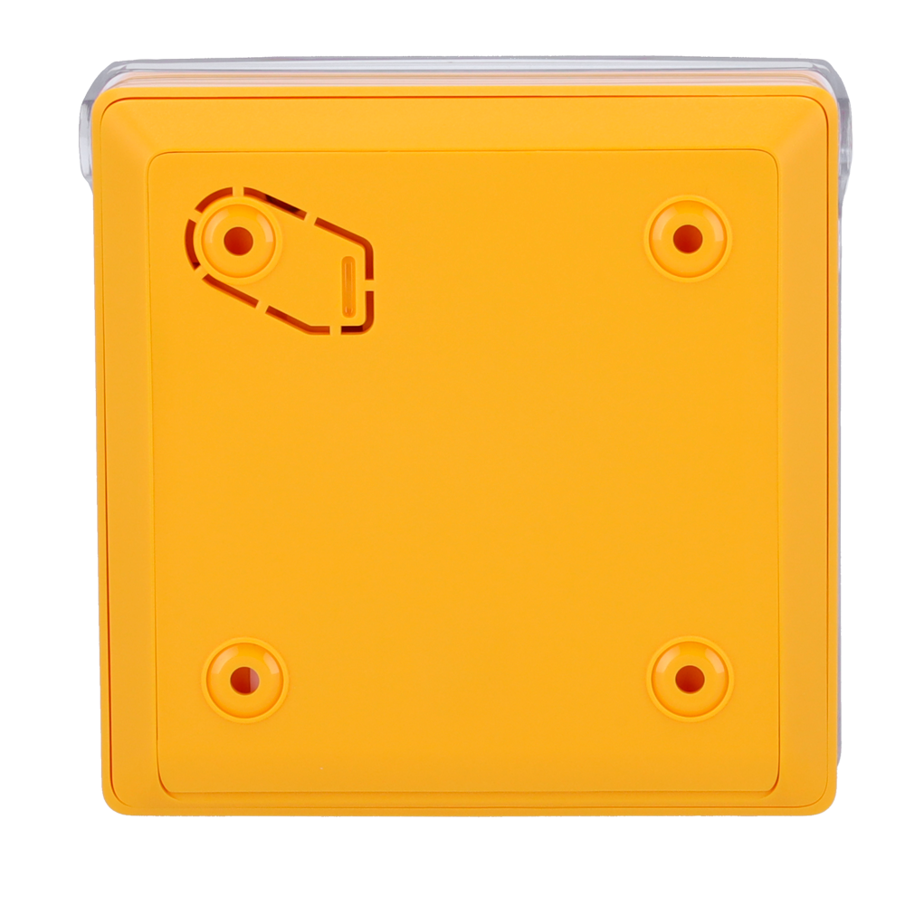 AJAX AJ-MANUALCALLPOINT-YELLOW - Botón manual de alarma de incendio amarillo - Inalámbrico 868 MHz Jeweller - Botón alarma incendio o activador de escenarios - Compatible con función de alarma interconectada - Transmisión de alarmas a CRA (configurable) - imagen 3