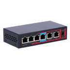 SAFIRE SF-POE-EXT0604-60 - Extensor PoE Safire. - Soporta estándares modernos IEEE 802.3af/at/bt. - Dispone de 6 puertos RJ45 (2 Uplink / 4 PoE). - Suministro de potencia masiva de hasta 60 W. - Transferencia de datos a velocidad de 10/100M. - Función int - imagen 3