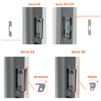 DORCAS DR-S-9988LGE7 - Abrepuertas eléctrico Dorcas - Plug&amp;Play instalación sin corte del marco - Pestillo radial regulable - NO Fail Secure | Hasta 330 kg - Alimentación AC/DC 10-24V - Memoria y precarga de 40 kg - imagen 3
