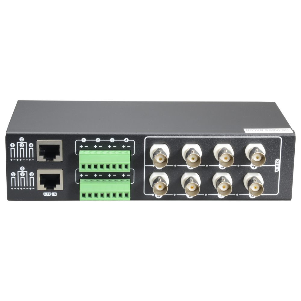 MARCA BLANCA BA608P-HD - Video Balun 4N1 (HDTVI, HDCVI, AHD y CVBS) - 8 canales pasivos - Incluye 8 BA612P-HAC - Conexión BNC y RJ45 - Alcance: 180 ~ 440 m - Posibilidad de montaje en rack 19" - imagen 3