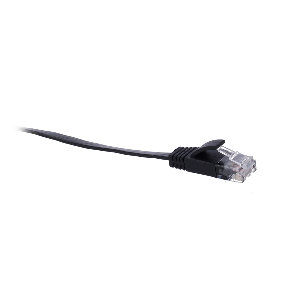 SAFIRE UTP6-05BK-FLAT - Cable UTP Flat - Ethernet - Conectores RJ45 - Categoría 6 - 0,5 m - Color negro - imagen 3