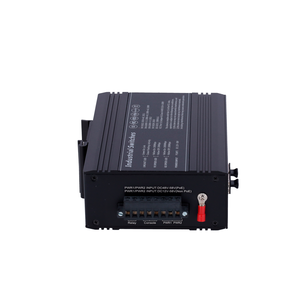 MARCA BLANCA SW0604HIPOE-MGF-120-DIN - Switch PoE Marca Blanca - Montaje en carril DIN - 4 Puertos Gigabit + 2 SFP Gigabit - 90W puertos 1 o 2 / 30W puerto 3-4 / Máximo 120W - IEEE802.3af/at/bt | PoE/PoE+/Hi-PoE - VLAN/STP/RSTP/MSTP/ERPS/SNMP/ACL - Static - imagen 3