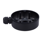 HIKVISION DS-1280ZJ-DM21-BLACK - Caja de conexiones - Para cámaras domo - Apto para uso exterior - Instalación en techo o pared - Color negro | 42 (Al) x 137 (Ø) mm - Pasador de cables - imagen 3