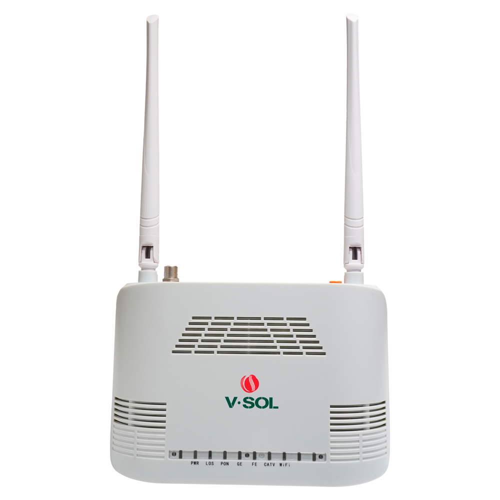 VSOL-V2802GWT - V-SOL Router ONT Wi-Fi 4 CATV - 1X PON 1x LAN RJ45 FE 1x LAN RJ45 GE 1x CATV - 802.11ac 2x2 doble banda 2.4GHz - Ideal para FTTH doméstico y empresarial - imagen 3