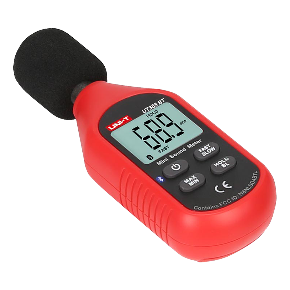 UNI-T UT353-BT - Medidor de nivel de sonido - Capta ruido hasta 130 dB con rápida respuesta - Display LCD retroiluminado - Conectividad por Bluetooth y APP - Diseño ergonómico, ligero con interfaz intuitiva - Apagado automático - imagen 3