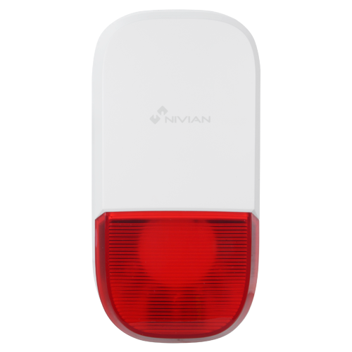 NIVIAN SMART NVS-S7BO1 - Nivian Smart - Sirena para exterior - Alimentación 12VDC/1A - Flash de aviso / Sirena 95 dB - Inalámbrico 433 MHz - Compatible con panel de alarma Nivian Smart - imagen 3