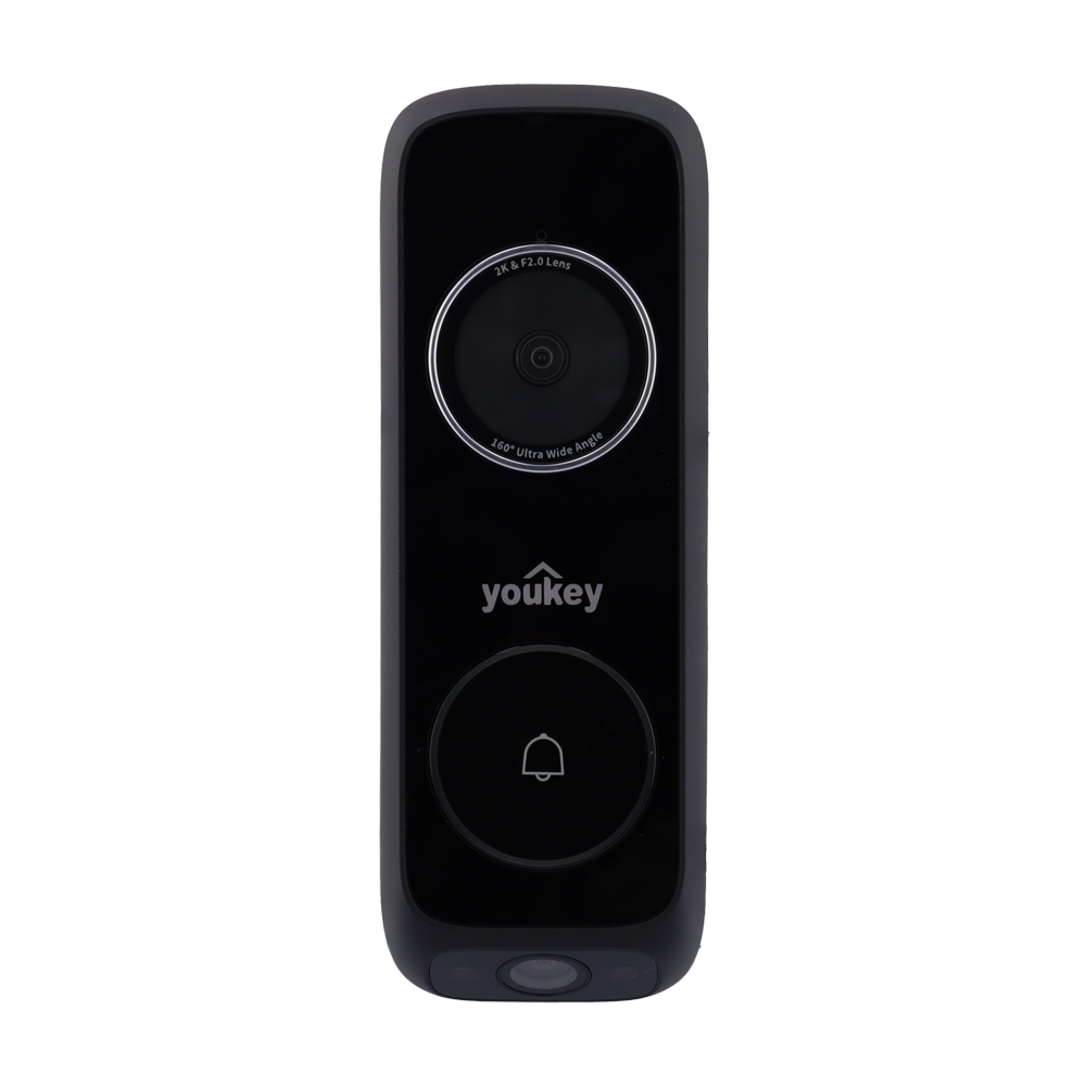 YOUKEY YOK-DB322 - Youkey Videotimbre Dual Cam Wi-Fi - Lente superior: 3 MP | 2.4 mm | 160º - Lente inferior: 2 MP | 2.4 mm | 101º - Sensor PIR | IR 5 m | Luz blanca 2 m - Detección humanos / paquetes - Wi-Fi 6 | 16~24V AC | IP65 - imagen 3