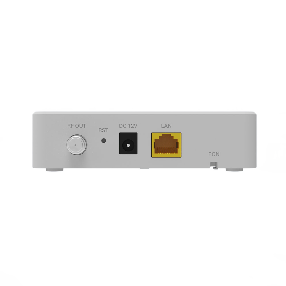 VSOL-V2801T - Detección automática de cabeceras GPON y EPON - Salida coaxial de televisión RF con sistema AGC - Puerto LAN Gigabit con auto-negociación RJ45 - Modos de trabajo configurables Bridge y Router - Gestión remota unificada vía OMCI, OAM y TR-069 - imagen 3