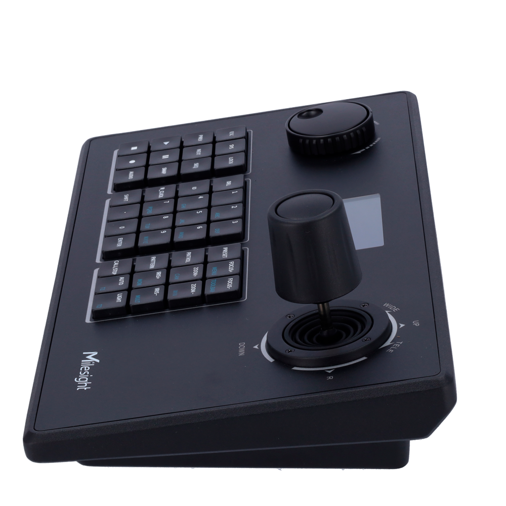 MILESIGHT MS-K01 - Teclado IP Milesight - Conexión red local RJ45 - Pantalla LCD 2.8" - Joystick 4 ejes - imagen 3