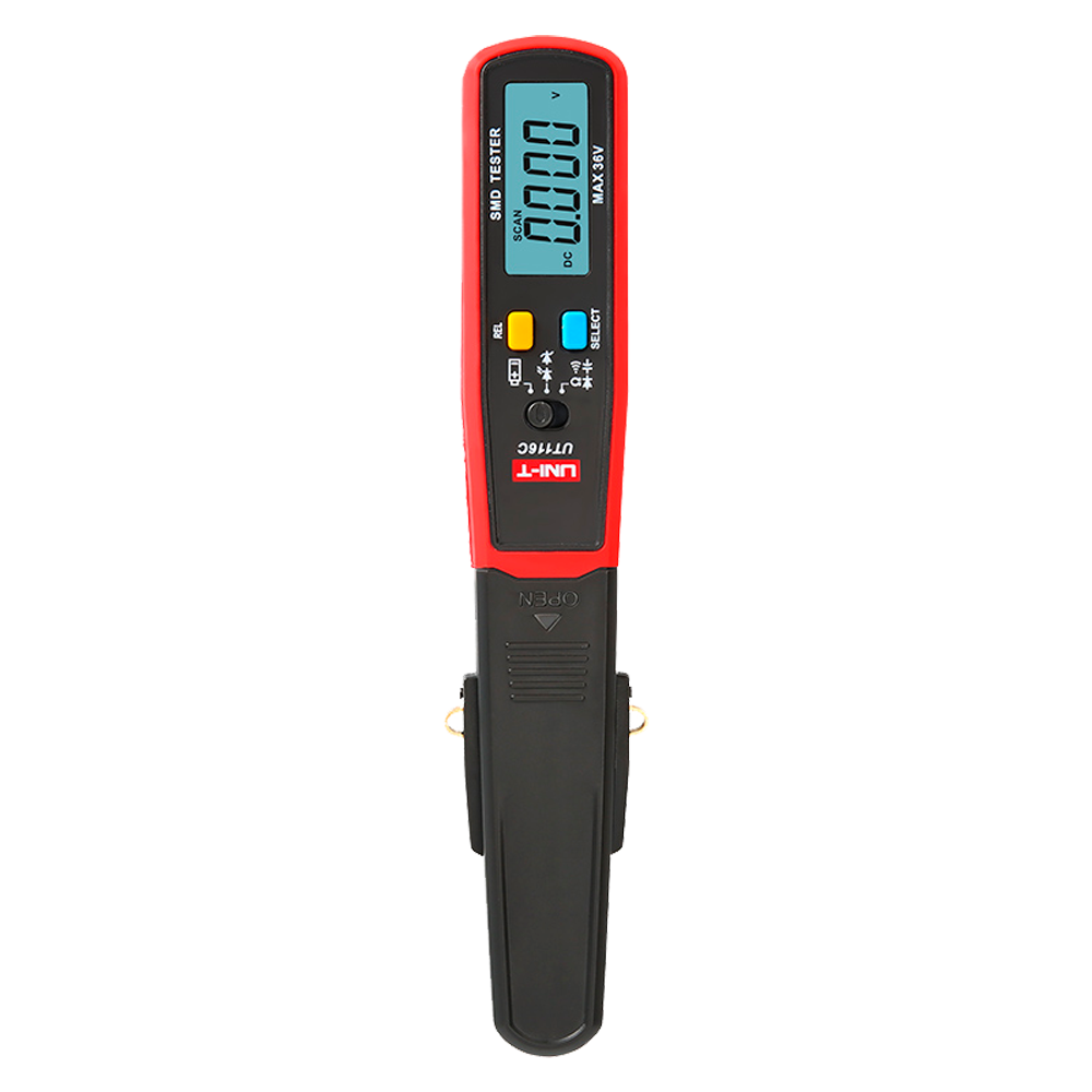UNI-T UT116C - Tester digital componentes SMD - Pantalla de hasta 6000 cuentas - Medición de resistencia y capacitancia - Test de continuidad | Test de diodos - Test de batería - imagen 3