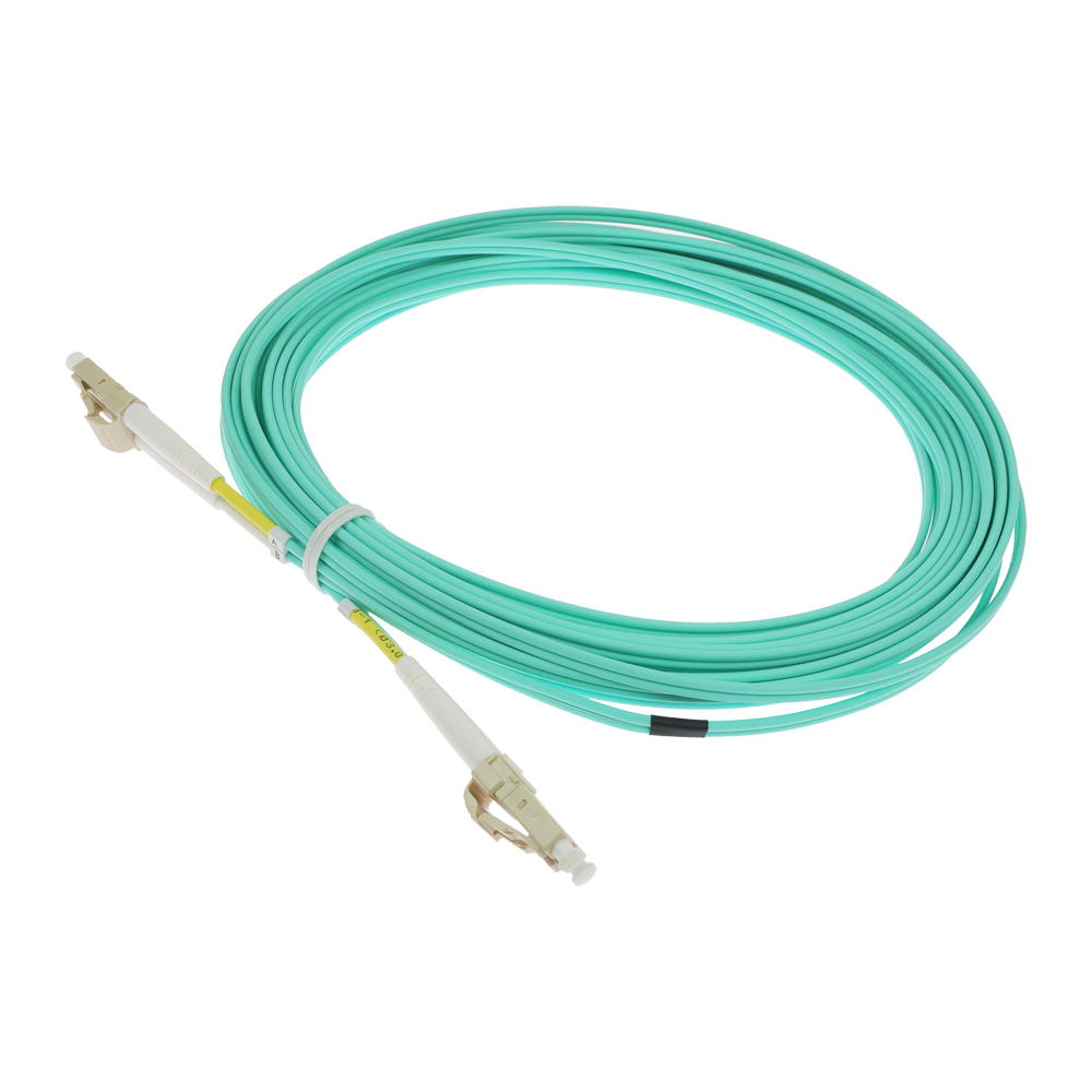 SAFIRE SF-LC-UPC-LC-UPC-OM4-DX-10M-A - Cable de conexión de fibra óptica - Fibra multimodo OM4 de alta velocidad - Conectores LC UPC en formato dúplex - Longitud exacta de 10 metros - Cubierta exterior LSZH segura - Compatibilidad de uso genérica - imagen 3