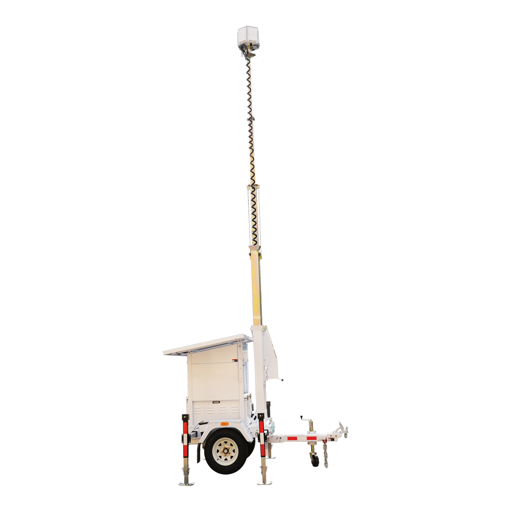 SAFIRE TRAILER-5KWH-440W-7M - NO HOMOLOGADO PARA CIRCULAR | NO INCLUYE MONTAJE - Trailer de CCTV tamaño pequeño de alta capacidad - Capacidad 5890W/h | placa 440W | Litio - Protección para exterior y anticorrosión IP65 - Listo para despliegue en perimetra - imagen 3