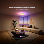 GOVEE GV-CEILING-H60A6-15IN-ROUND - Plafón Govee redondo 38cm doble LED - Wi-Fi 2.4 GHz + Bluetooth - Color segmentado + Blanco cálido/frío - Intensidad 4300 lúmenes - Matter / Homekit / Alexa / Google Home - Para interior - imagen 3