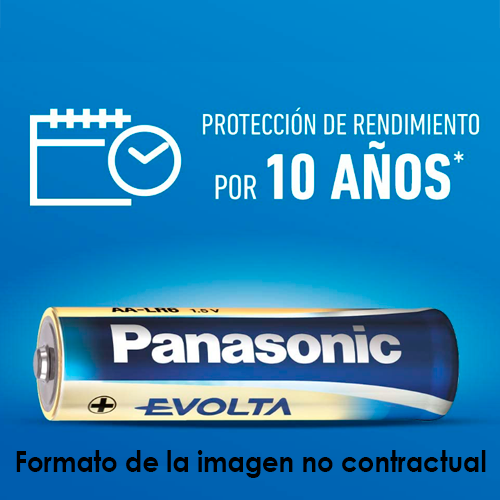 MARCA BLANCA BATT-LR06-P - Pack 4x Pila LR06 / AA - Panasonic - Alcalina Zn-MnO2 no recargable - Tensión 1.5V - Capacidad nominal 2000mAh - Precio por pila. Venta en packs de 4ud - imagen 3
