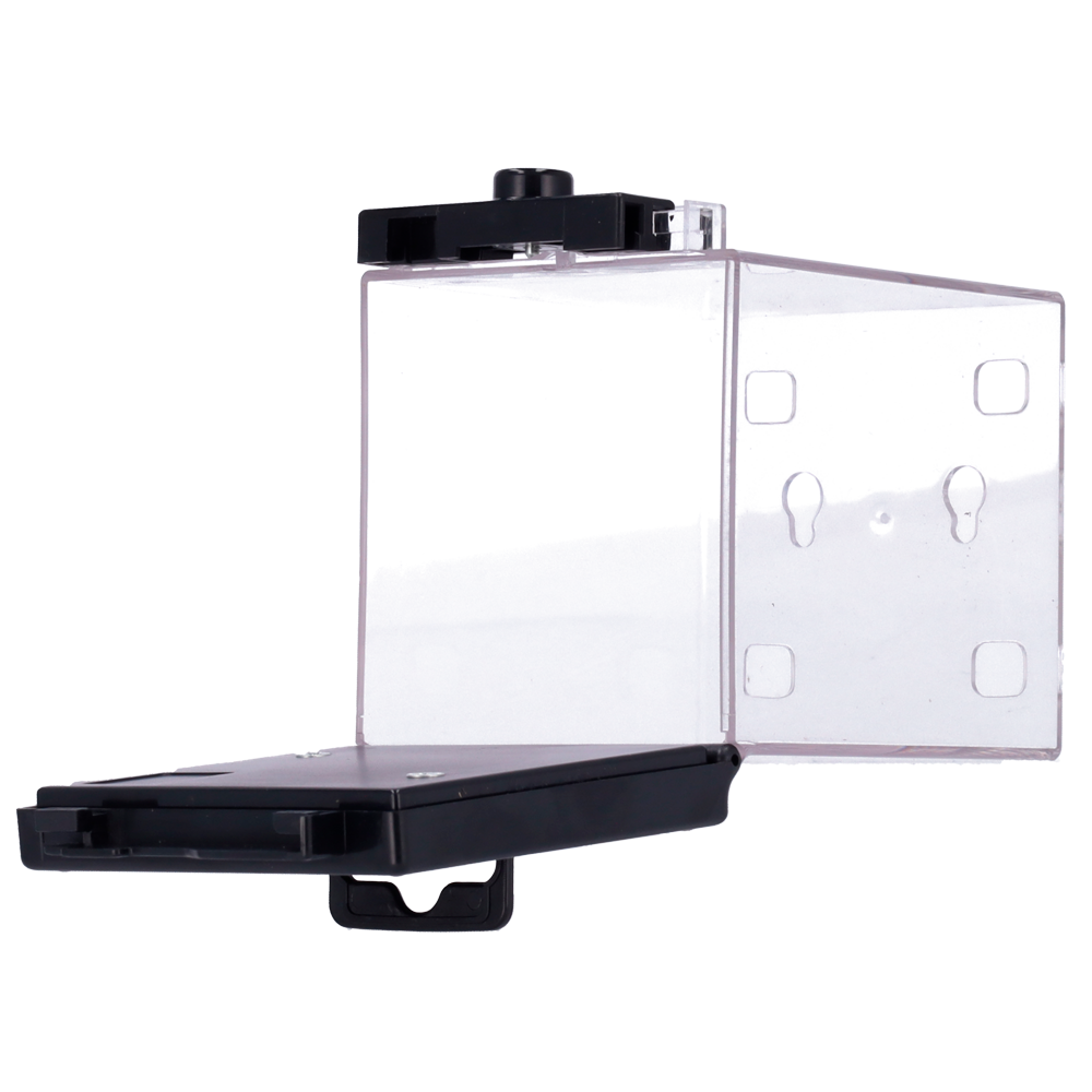 SAFIRE SF-EASSAFER103-AM - Protección electrónica antihurto EAS - AM 58 kHz | Desbloqueo magnético - Caja transparente de policarbonato - Medidas int.: 86 (An) x 76 (Al) x 76 (Fo) mm - Medidas ext.: 100 (An) x 81 (Al) x 95 (Fo) mm - Compatible con antenas - imagen 3