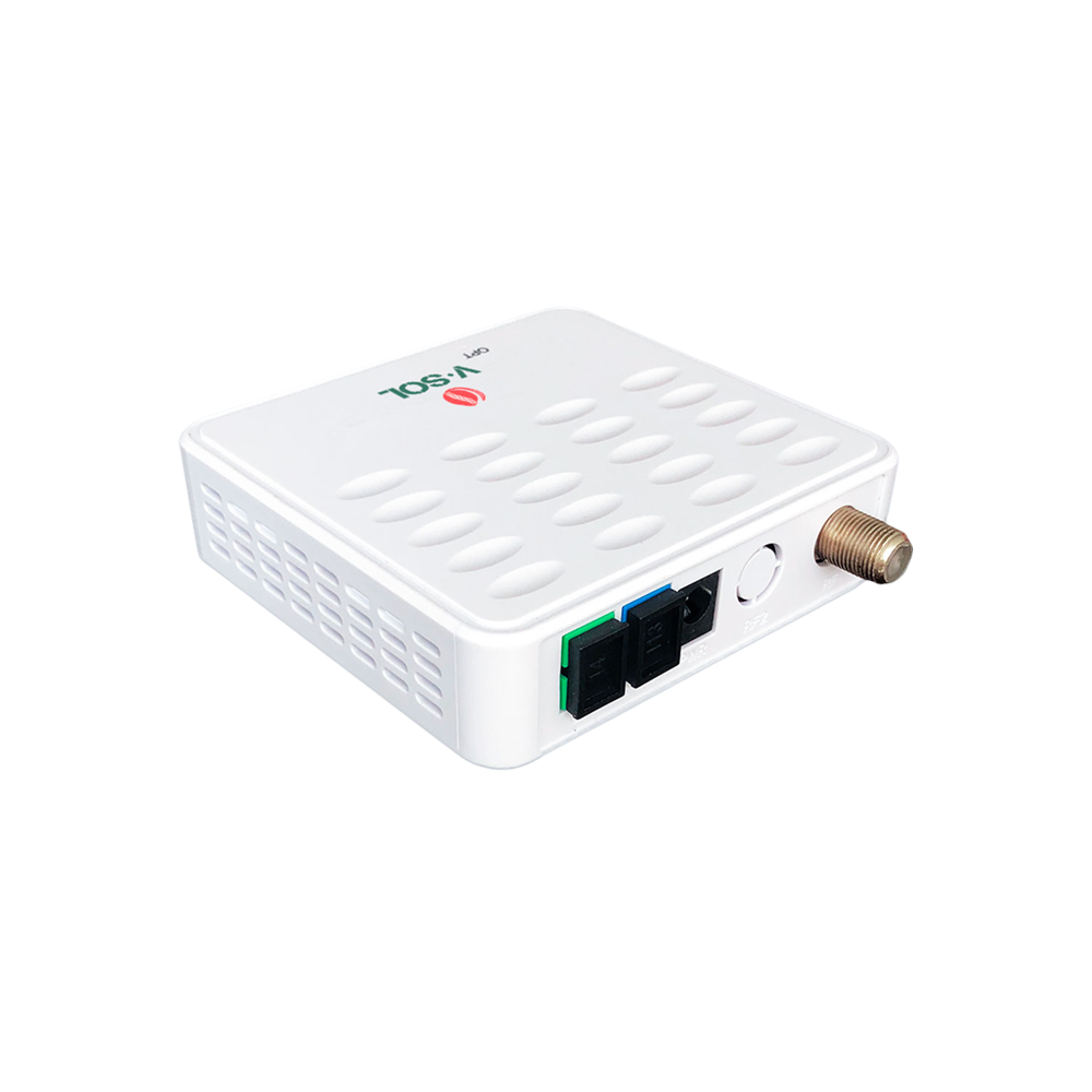 VSOL-V8601C-1-WDM-AGC - Vsol receptor óptico de CATV con WDM - Permite combinar TV (1550 nm) y datos PON (1310/1490/1577 nm) - Ancho de banda operativo de 1 GHz - Rango óptico de entrada de +2 a -20 dBm - 1 salida de RF ( 71 dBuV) - Bajo consumo energétic - imagen 3