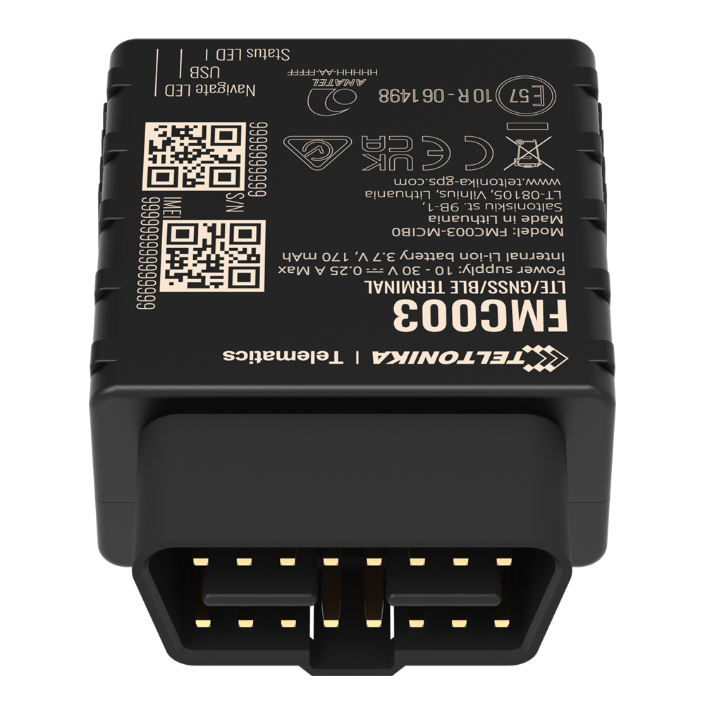 TELTONIKA TK-FMC003 - Tracker Plug &amp; Play para vehículos - Conexión OBD - Instalación rápida y accesible - 4G, 2G y BLE para TK-EYE - Micro-SIM - Lectura de parámetros OEM - imagen 3