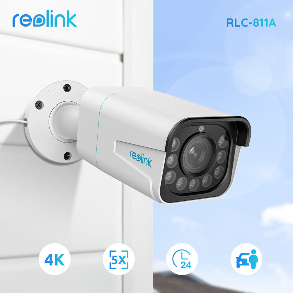 REOLINK RL-P430-IPCAM-POE-W - Reolink Cámara Bullet IP 8MP PoE - 8MP (3840 x 2160) @ 25FPS - PoE / Luz LED - Zoom óptico 5X - Audio Bidireccional / Ranura MicroSD - Apta para exterior - imagen 3