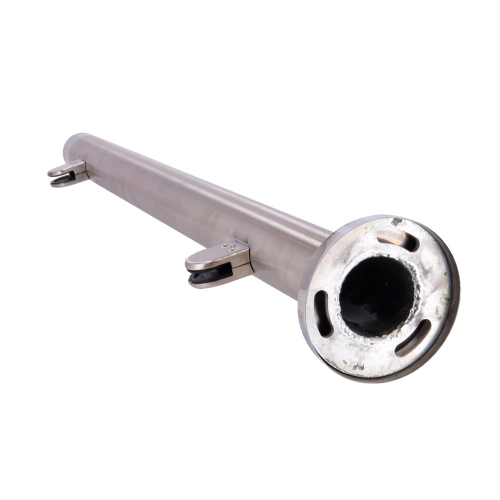 MARCA BLANCA TS-HANDRAIL-SINGLE - Poste para cerramiento - Posición lateral - Para cristales de cerramiento - Compatible con tornos - Dimensiones 63 (An) x 1000 (Al) x 63 (Fo) mm - Fabricado en acero inoxidable - imagen 3
