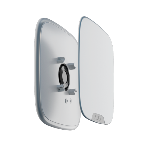 AJAX AJ-STREETSIRENCUSTOM-W - Sirena exterior con cubierta personalizable - Inalámbrico 868 MHz Jeweller - Presión sonora máxima 113 dB - LED señalización - Alimentación 12 VDC / 4 pilas CR123A 3.0 V - No incluye cubiertas 10XAJ-BRANDPLATES-W - imagen 3