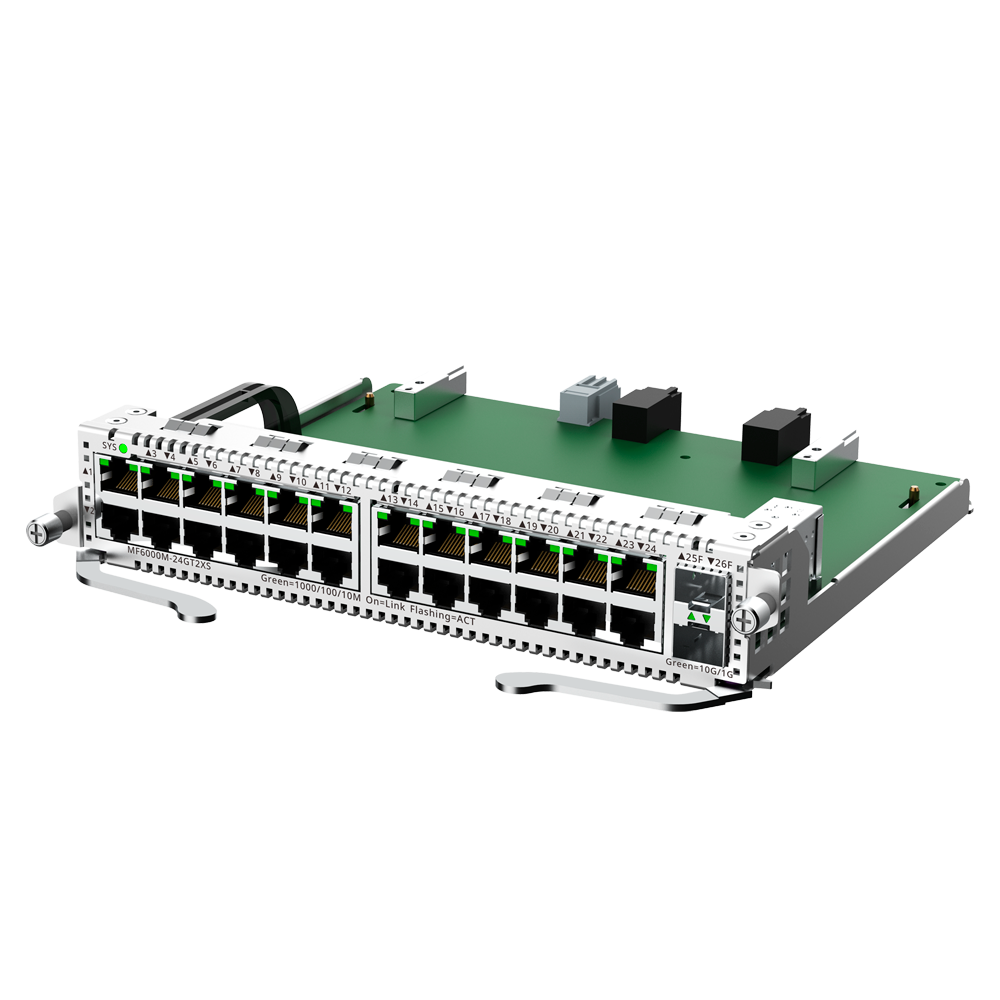 REYEE RG-MF6000M-24GT2XS - Reyee E-Lighten Line Card - Tarjeta de Interfaces para Switch modular - Compatible con RG-NBF6002M - 24 puertos RJ45 Gigabit + 2 puertos SFP+ 10 Gbps - Tamaño 1 Slot - imagen 3