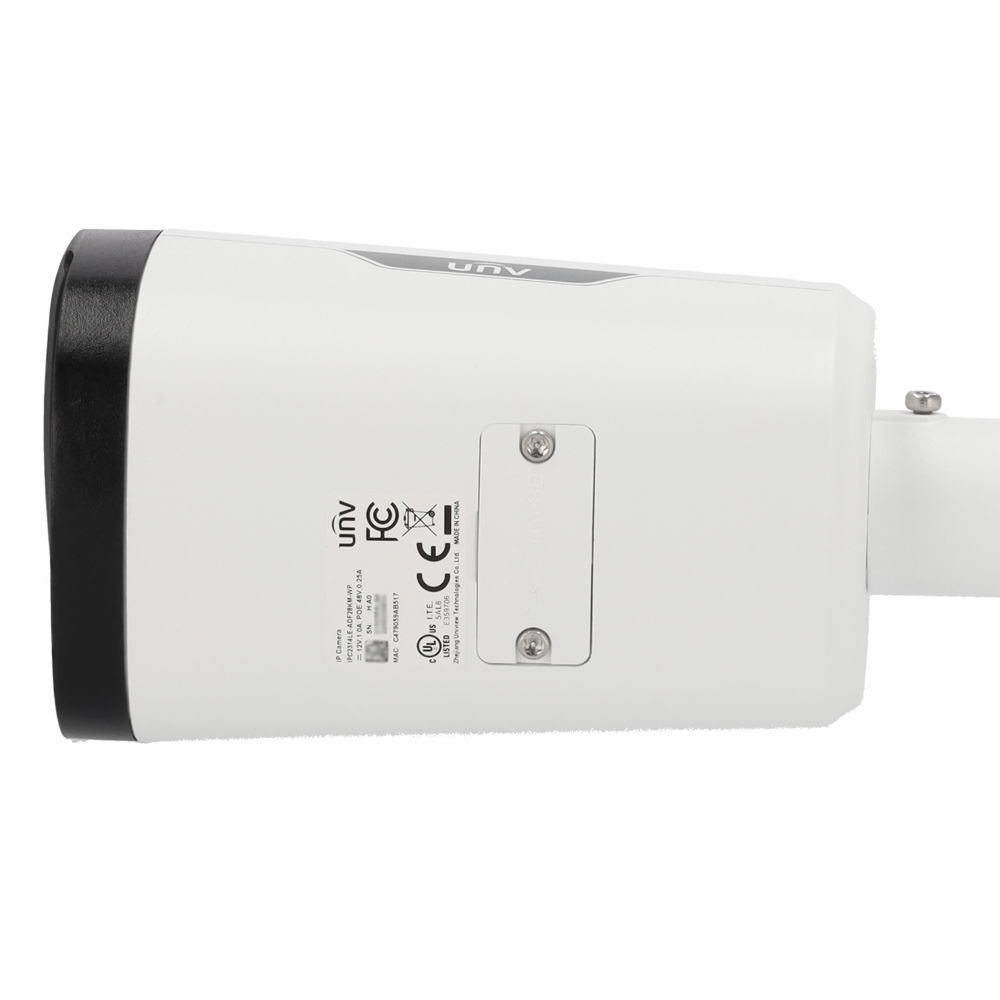 UNIVIEW UV-IPC2314LE-ADF28KM-WP - Cámara Bullet IP Uniview - Gama Easy - 4 MP | Lente 2.8 mm | microSD 512 GB - Luz blanca 30 m | WDR 120 dB - Color Hunter con tecnología WISE-ISP - PoE | UMD | SIP Lite | IP67 - Botón de reset | Micrófono incorporado - imagen 3
