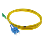 SAFIRE SF-LC-APC-SC-UPC-SM-DX-5M - Cable de conexión de fibra óptica dúplex - Fibra monomodo G657A2 de alto rendimiento - Conectores híbridos LC APC y SC UPC - Longitud exacta de 5 metros - Cubierta exterior LSZH color amarillo - Compatibilidad de uso gen - imagen 3