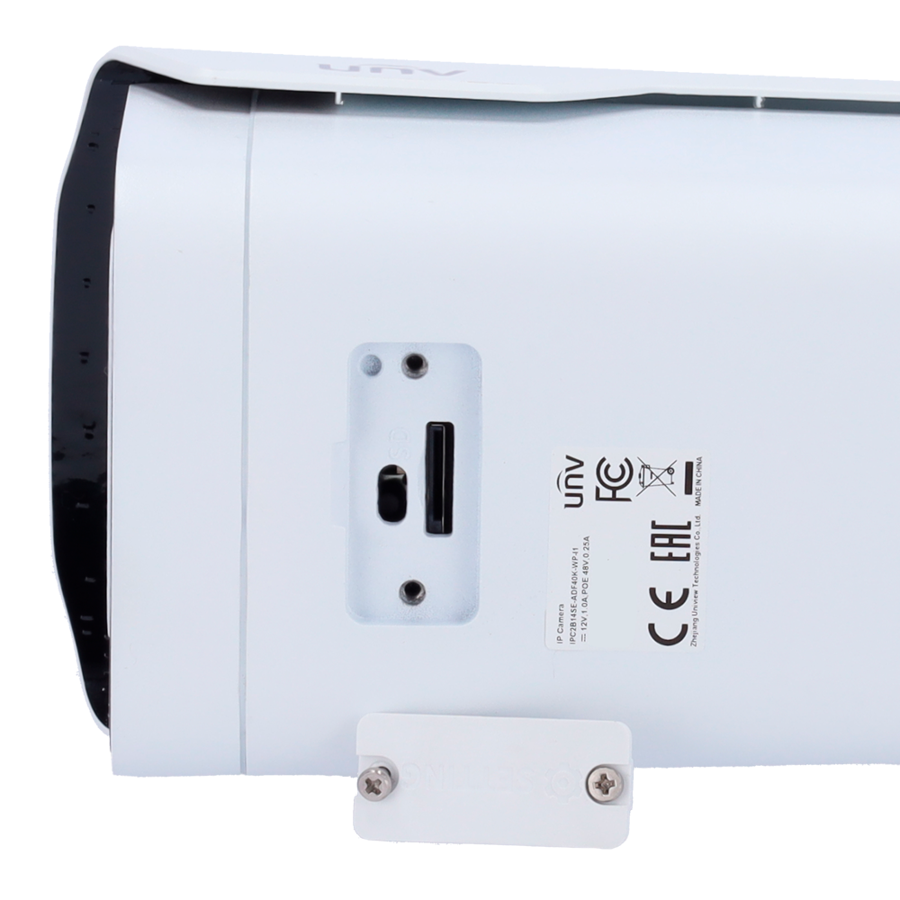 UNIVIEW UV-IPC2B14SE-ADF40K-WP-I1 - Cámara Bullet IP Uniview - Prime - 4 MP | Lente 4 mm | microSD 512 GB - Luz blanca 40 m | WDR 130 dB - Color Hunter con tecnología WISE-ISP - PoE | SIP | UMD | Conteo | IP67 | IK0 - Mic | Alarma | Audio | Reset - imagen 3