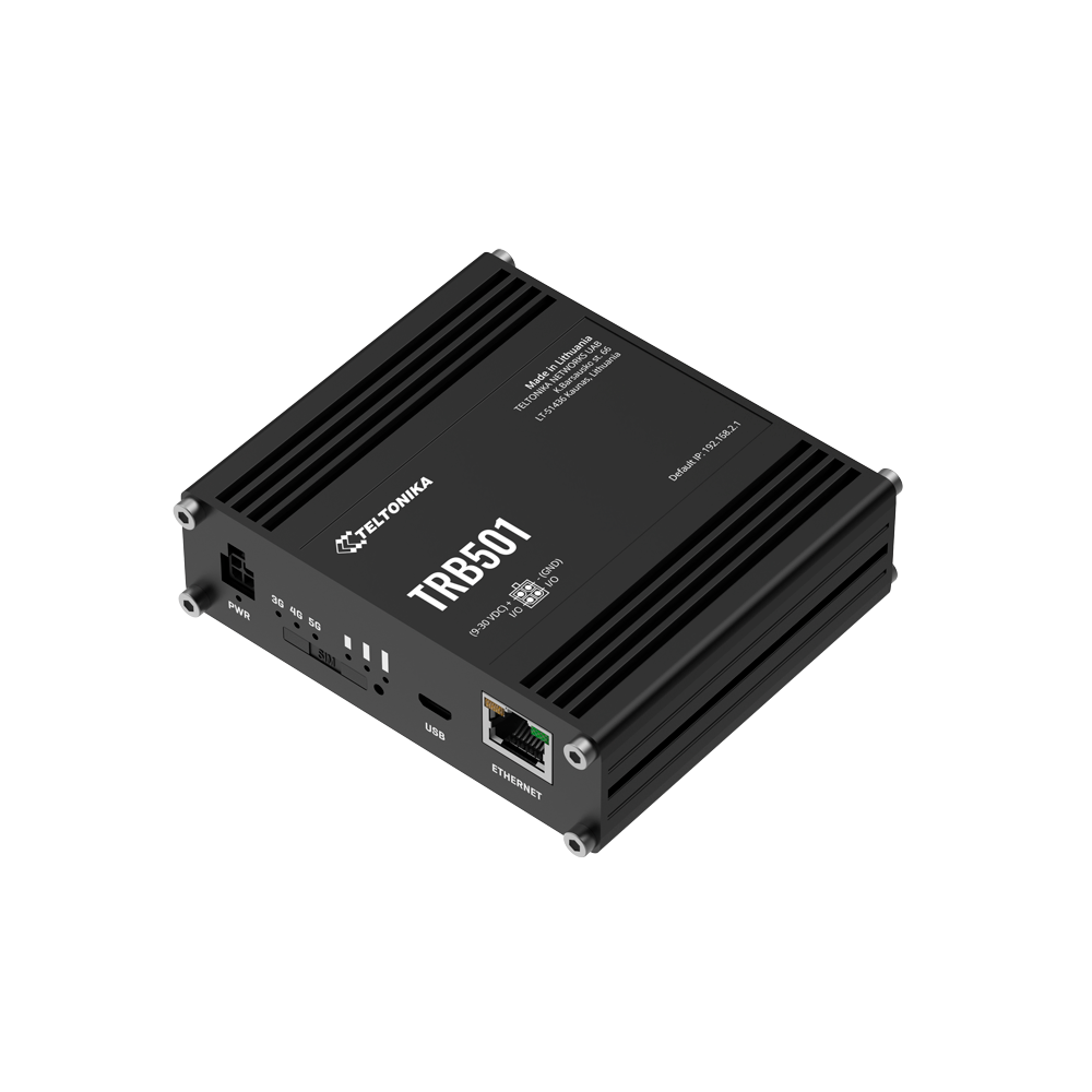 TELTONIKA TK-TRB501 - Teltonika Router Industrial 5G - Conectividad de alta velocidad 5G SA/NSA - Puerto Ethernet ultrarrápido hasta 2.5 Gbps - VPN avanzada: IPsec, WireGuard y ZeroTier - Gateway industrial compacto para carril DIN - Watchdog de hardware - imagen 3