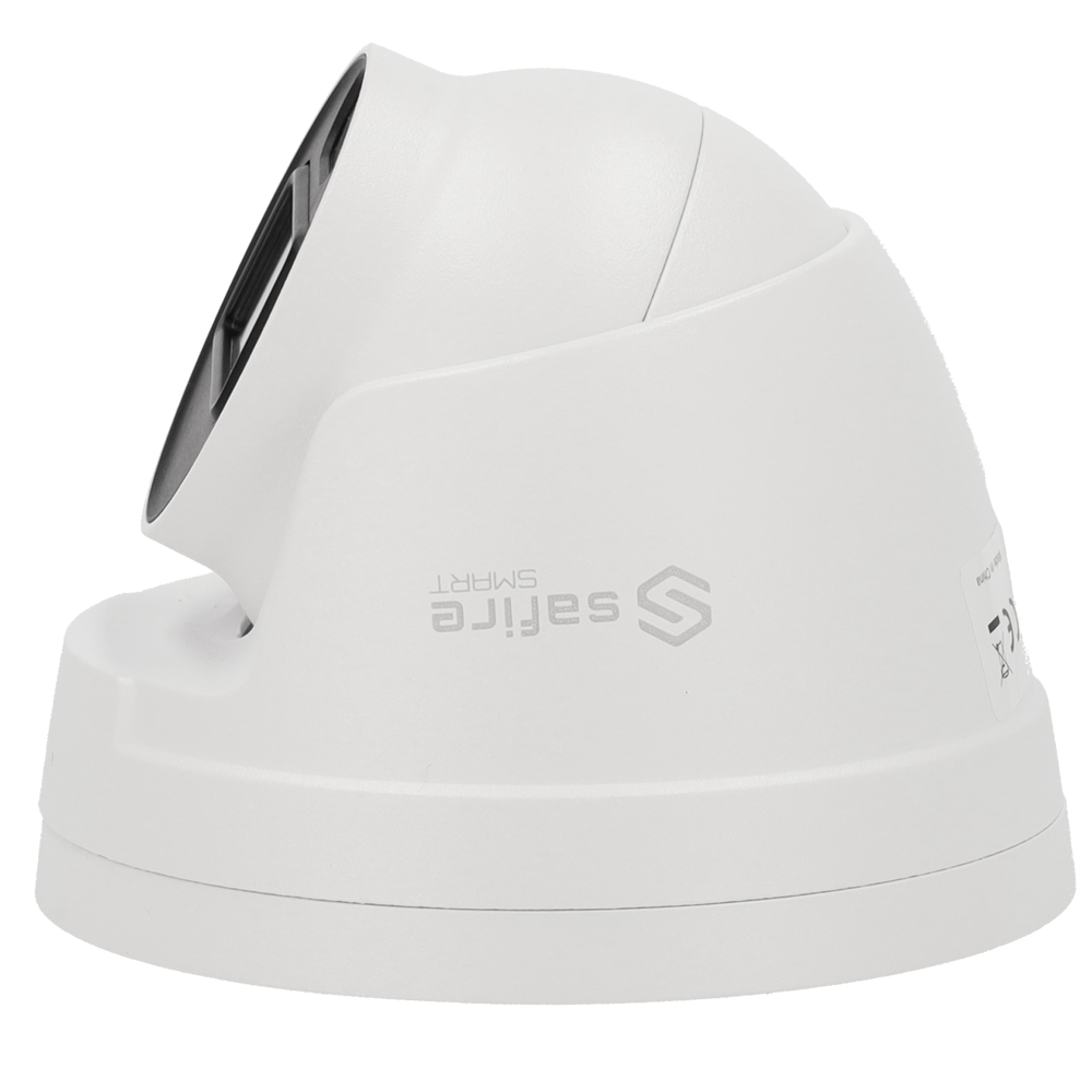 SAFIRE SMART SF-IPT020A-6B1-DL - Cámara Turret IP gama B1 con luz dual - Resolución 6 Mpx (3200×1800) - Lente 2.8 mm | Micrófono integrado | DL 20 m - Clasificación de humano - Grado de protección IP67 - PoE (IEEE802.3af) - imagen 3