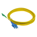 SAFIRE SF-LC-APC-SC-UPC-SM-DX-10M - Cable de conexión de fibra óptica dúplex - Fibra monomodo G657A2 de alto rendimiento - Conectores híbridos LC APC y SC UPC - Longitud exacta de 10 metros - Cubierta exterior LSZH color amarillo - Compatibilidad de uso g - imagen 3