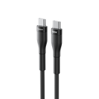 VEGER VG-CC05 - Veger - Cable USB 2.0 para cualquier dispositivo - USB-C a USB-C - Cubierta de metal, Nylon trenzado - Carga rápida PD 100W | 480Mbps - Longitud 1.5m | Color negro - imagen 3