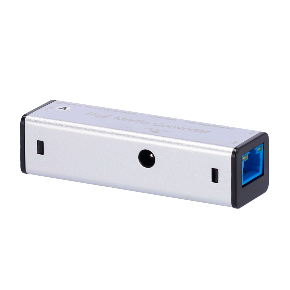 SAFIRE SF-MC-1GF-GE-3SM-SC - Kit de dos conversores industriales (Lado A/B) - Interfaz de cobre 10/100/1000 Mbps auto - Enlace óptico por una sola fibra hasta 3 km - Tecnología WDM con frecuencias cruzadas A/B - Alimentación dual flexible por Jack CC o Po - imagen 3