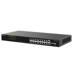 REYEE RG-ES118FGS-LP - Reyee Switch PoE Sobremesa - Carcasa Metal - Enracable - 16 Puertos RJ45 10/100 Mbps + 2 Uplink Gigabit - 16 Puertos PoE+ 802.3af/at | Potencia total 120W - Plug and Play - Tecnología ahorro de energía - imagen 3