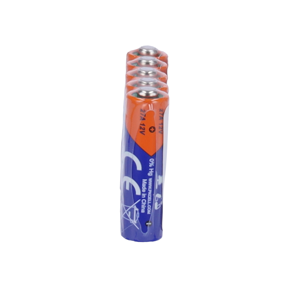 BLANCA 5XCELL-27A-ALKALINE - Pack 5x Pila 27A - PKCELL - Alcalina Zn-MnO2 no recargable - Tensión 12V - Capacidad nominal 22mAh - Precio por pack. Venta en packs de 5ud - imagen 3