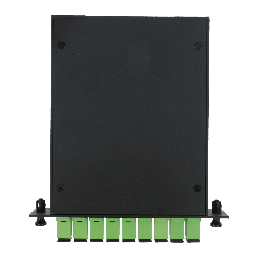 MARCA BLANCA SF-SPLT-18 - Splitter óptico PLC de alta precisión - Configuración 1x8 (1 entrada, 8 salidas) - Fibra monomodo G657A2 de alto rendimiento - Conectores SC APC de baja pérdida integrados - Formato en casete modular compacto y robusto - Superfic - imagen 3