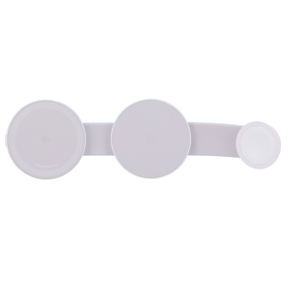 ANKER ANK-FWCHARGER-3-IN-1-W - Cargador inalámbrico 3 en 1 Anker - Tecnología MagGo - Carga rápida: iPhone, Airpods, Apple Watch - Carga 3 dispositivos a la vez - Acepta modo horizontal - Plegable | Color blanco - imagen 3