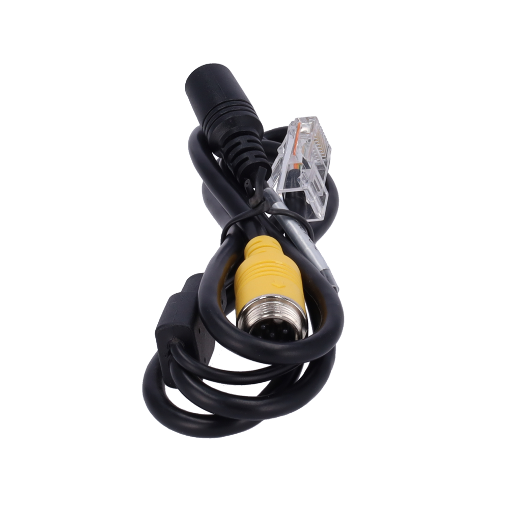 STREAMAX ST-6PIN-POWER-RJ45 - Streamax - Cable 6PIN a RJ45+DC 12V - Longitud 15cm - Compatible cámaras IP con conector de aviación 6PIN - imagen 3