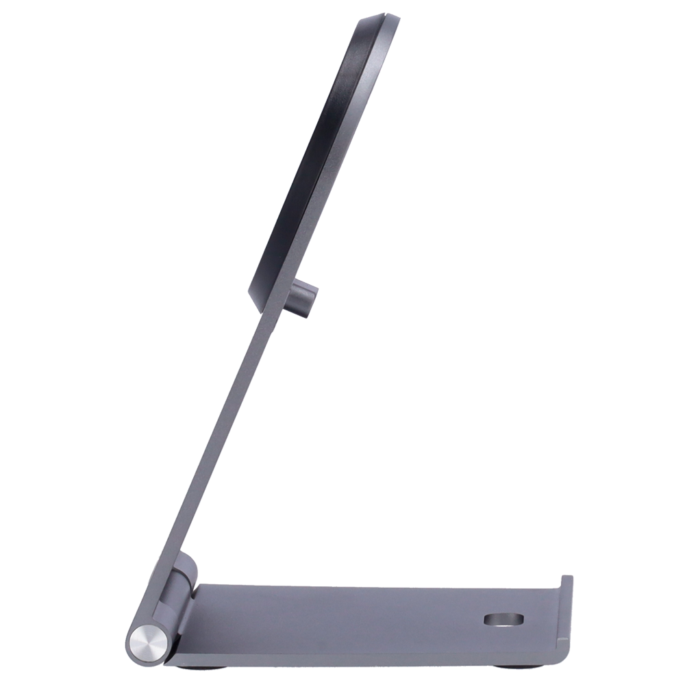 VEGER VG-Q7 - Cargador inalámbrico VEGER - Potencia 15W - Entrada USB-C - Carga rápida - Salida inalámbrica | MagSafe - Con soporte plegable | Color plateado - imagen 3