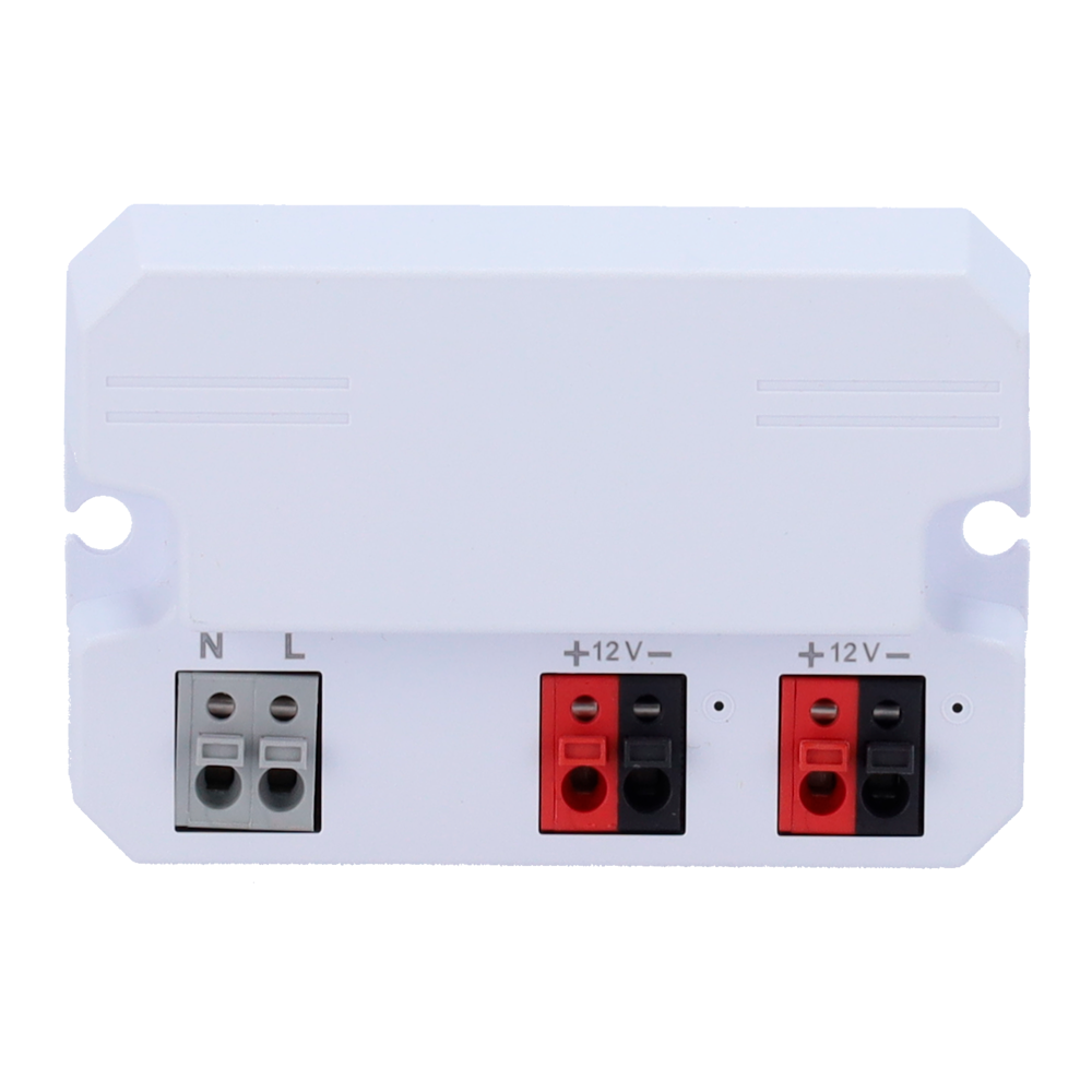 BLANCA PD-24-12 - Fuente de alimentación conmutada - Entrada AC 100V ~ 240V - Salida 2 canales - Salida DC 12 V / 2 A (24W) - Color blanco - imagen 3