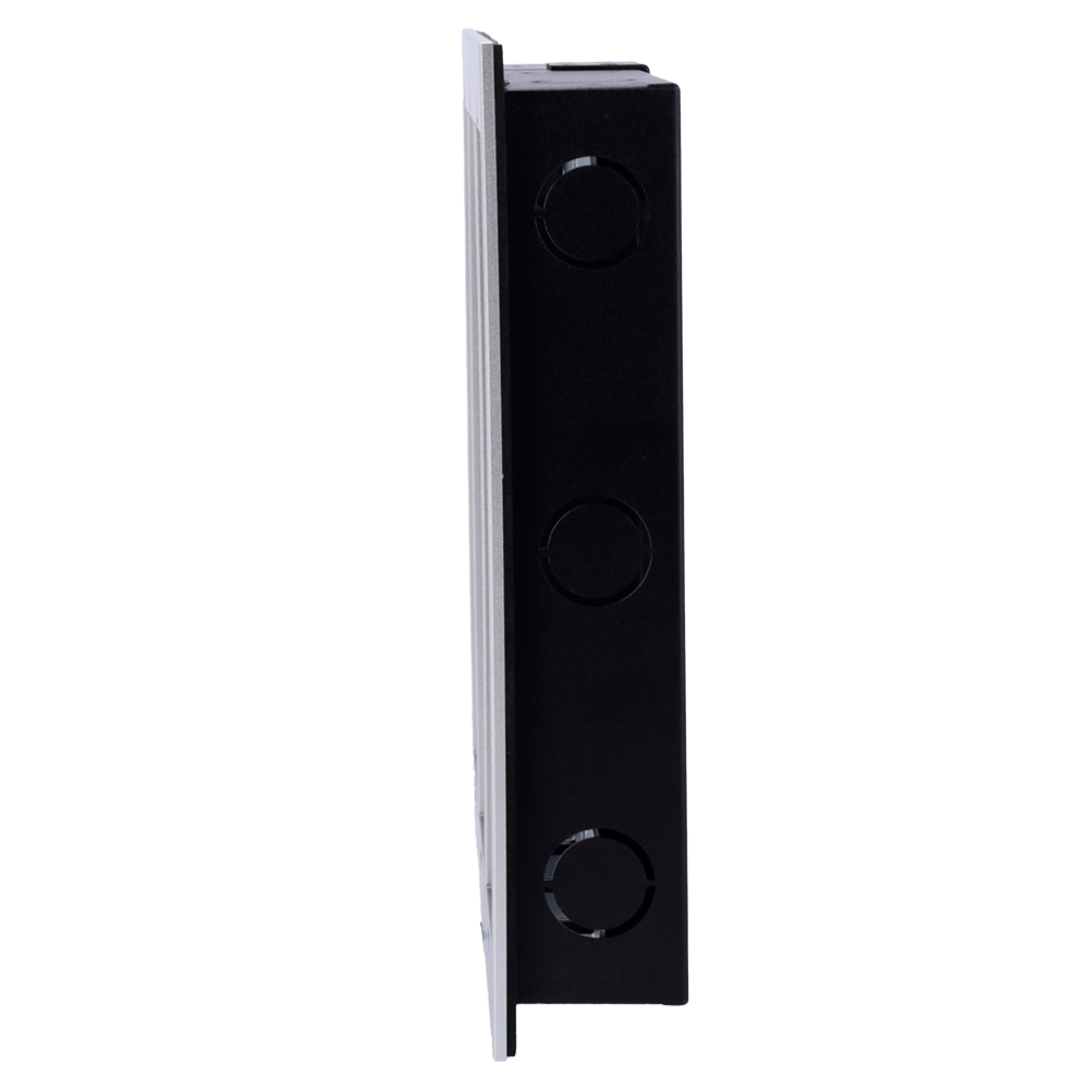 AKUVOX AK-BR-R20B-F3 - Panel frontal y caja de registro encastrada - Específica para Akuvox AK-R20B(K)-xB - Específica para Akuvox AK-MD12(6) - Panel: 226 (Al) x 304 (An) x 3 (Fo) mm - Caja: 225 (Al) x 293 (An) x 42 (Fo) mm - Fabricado en aluminio y acero - imagen 3