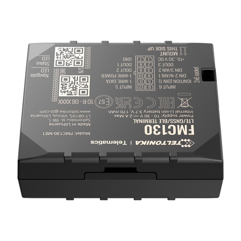 TELTONIKA TK-FMC130 - Tracker avanzado para vehículos - Conexión cableado interno - Instalación oculta bajo salpicadero - 4G, 3G, 2G y BLE para TK-EYE - Micro-SIM + eSIM - Entradas y salidas D/A - imagen 3