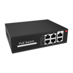 MARCA BLANCA SW0604POE-G-65-E - Switch PoE - 4 puertos PoE + 2 Uplink RJ45 - Velocidad hasta 1000 Mbps en todos los puertos - Hasta 60W en total para todos los puertos - Ancho de banda 12 Gbps - Norma IEEE802.3af (PoE) / at (PoE+) - imagen 3
